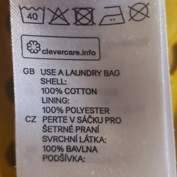 H&M Mustard Yellow Midi Skirt 100% Cotton Slip Side Zip Boho Woman Size 8 NWOT - Picture 8 of 9